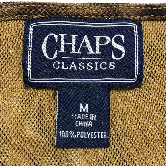 CHAPS | Leopard Print Black Brown V-Neck Top |Sz M - Picture 9 of 14